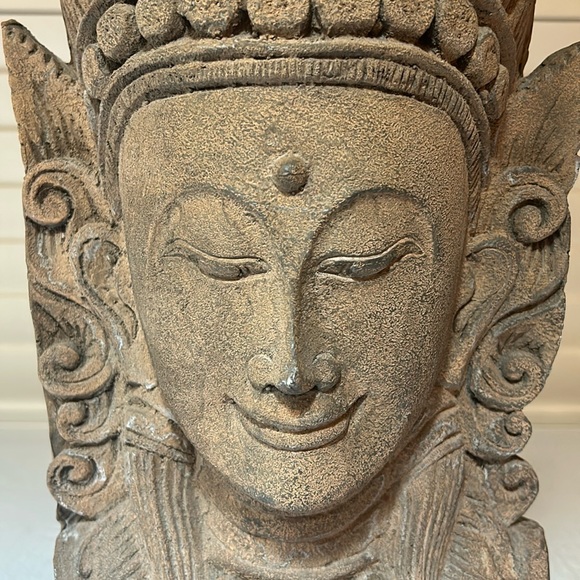 Indonesian statue head - Picture 5 of 6